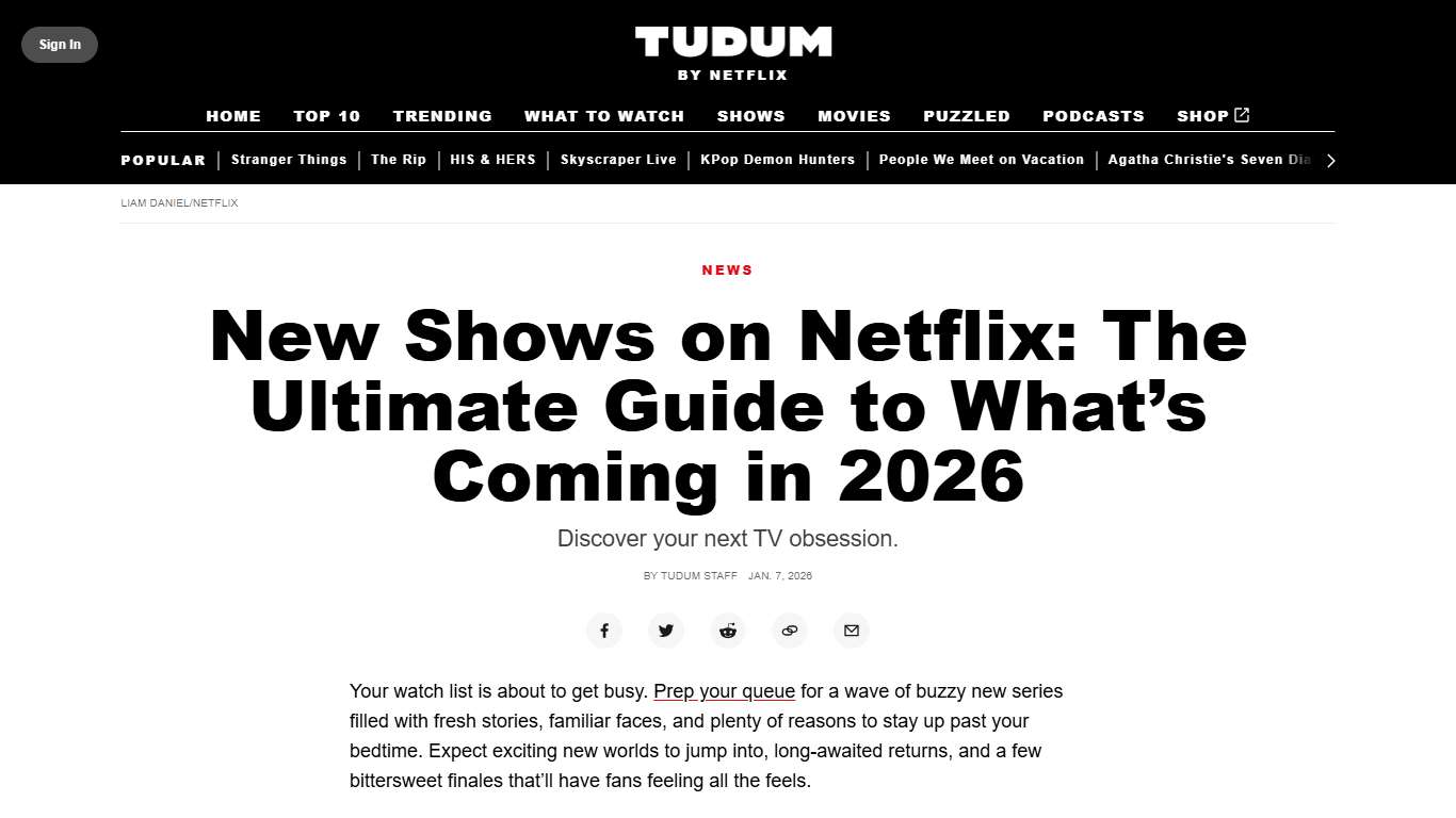 New Shows on Netflix in 2026 - Netflix Tudum